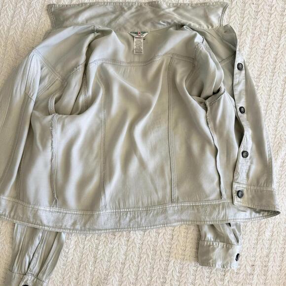 Hard Tail Forever Women's Silver Satin Jacket - Size XS - Picture 9 of 9